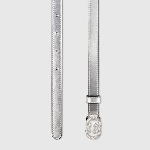 Thin Belt With Interlocking G Buckle