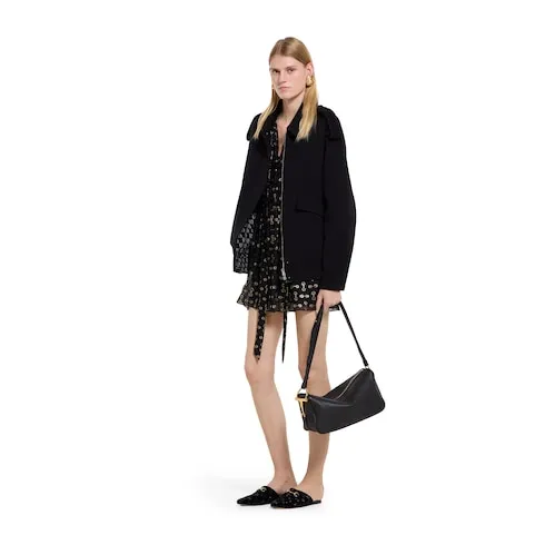 Horsebit Silk Coupé Dress