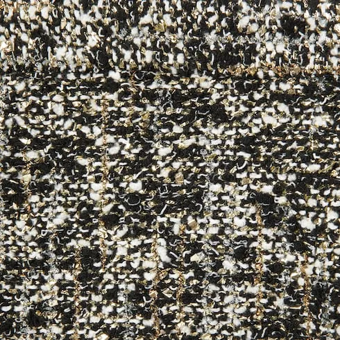 Laminated Bouclé Fabric Skirt