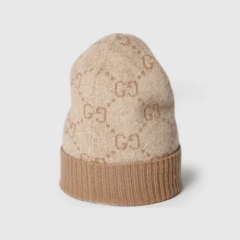 Gg Cashmere Lamé Hat