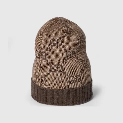 Gg Cashmere Lamé Hat