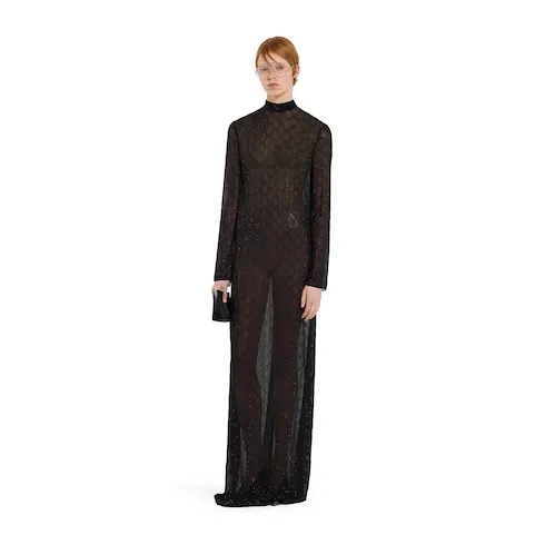 Embroidered Light Silk Georgette Dress
