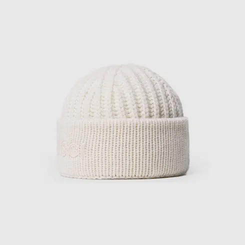 Wool Cashmere Hat With Embroidery