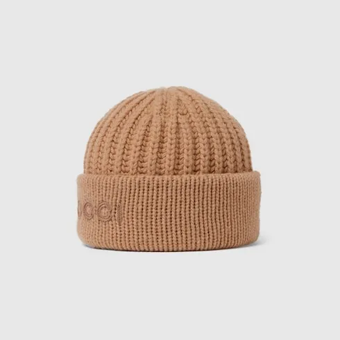 Wool Cashmere Hat With Embroidery