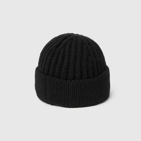 Wool Cashmere Hat With Embroidery