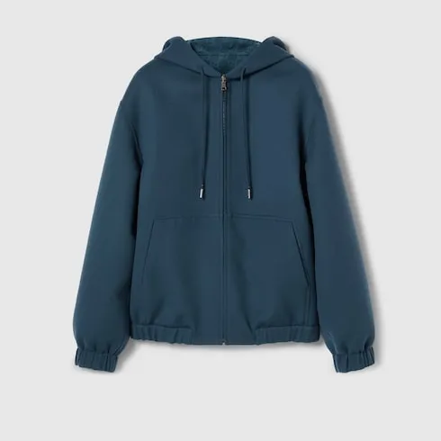 Reversible Double Wool Zip Jacket