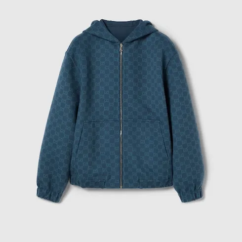 Reversible Double Wool Zip Jacket