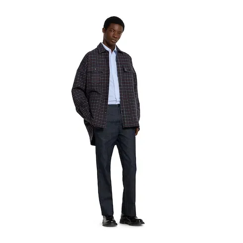 Brushed Check Wool Shirt