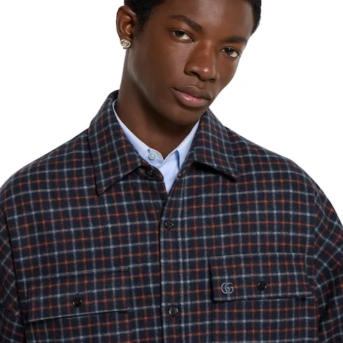 Brushed Check Wool Shirt