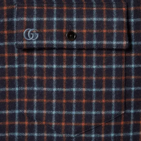 Brushed Check Wool Shirt