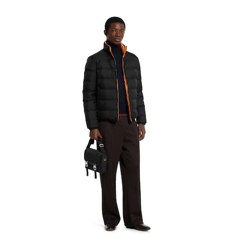 Reversible Gg Nylon Zip Jacket