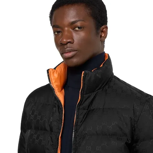 Reversible Gg Nylon Zip Jacket