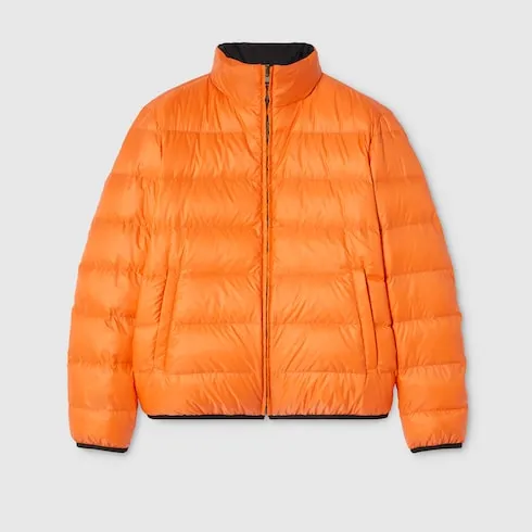 Reversible Gg Nylon Zip Jacket