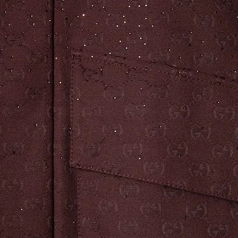 Gg Canvas Padded Jacket With Crystals
