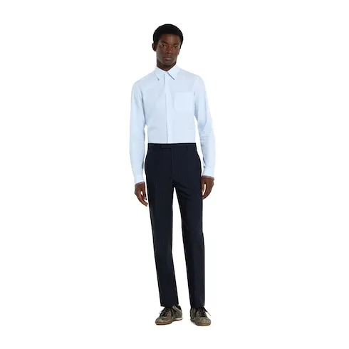 Striped Cotton Shirt With Web