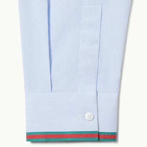 Striped Cotton Shirt With Web