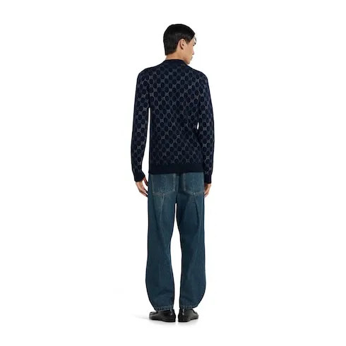 Cotton Denim Trousers With Web