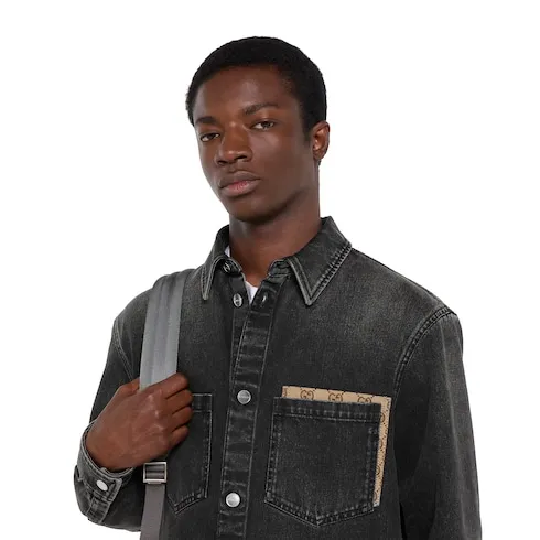 Washed Cotton Denim Shirt