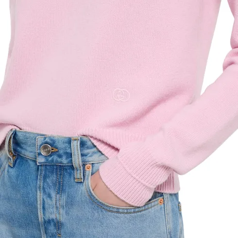 Wool Cashmere Jumper With Embroidery
