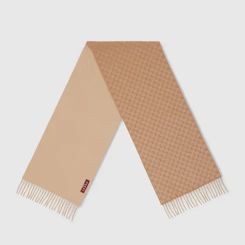 Gg Wool Cashmere Scarf
