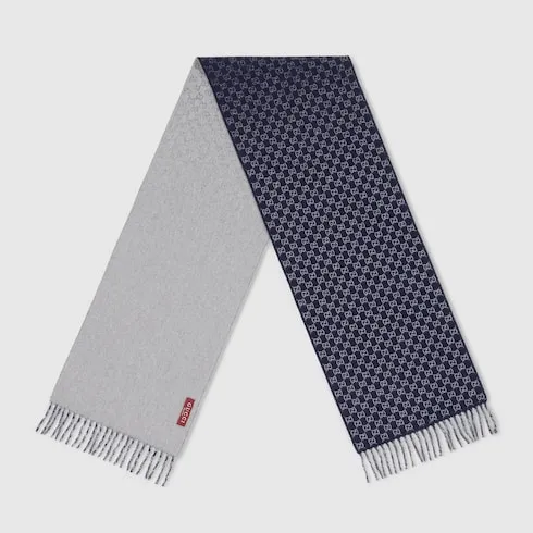 Gg Wool Cashmere Scarf