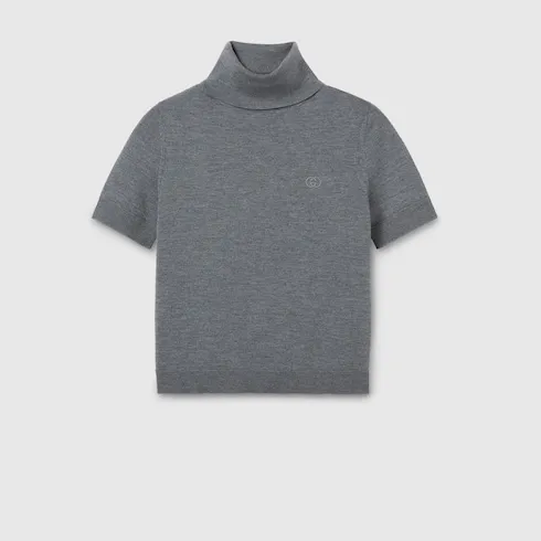 Fine Wool Turtleneck With Embroidery