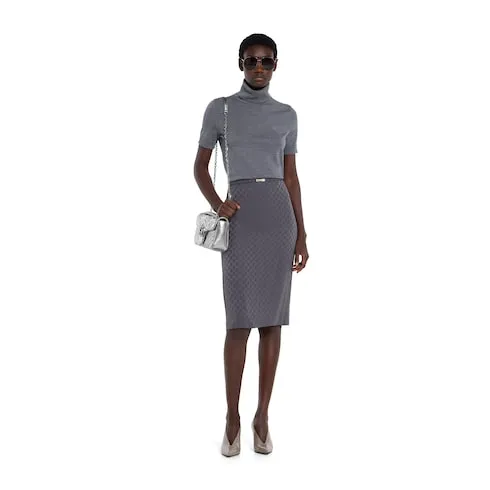 Fine Wool Turtleneck With Embroidery