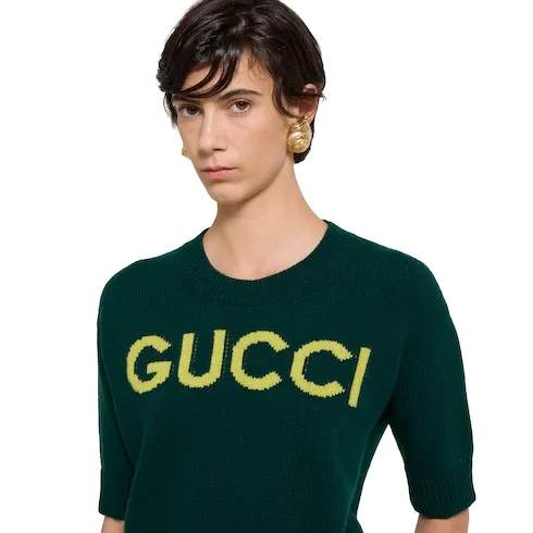 Soft Wool Top With Intarsia