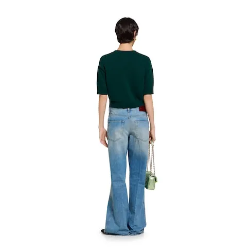 Soft Wool Top With Intarsia