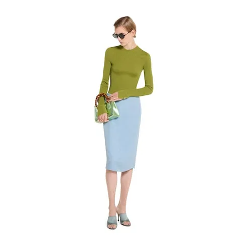 Rib Cashmere Silk Top