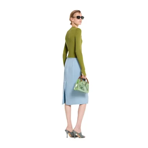 Rib Cashmere Silk Top