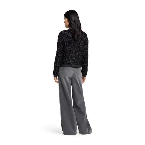 Shiny Chunky Wool Cardigan