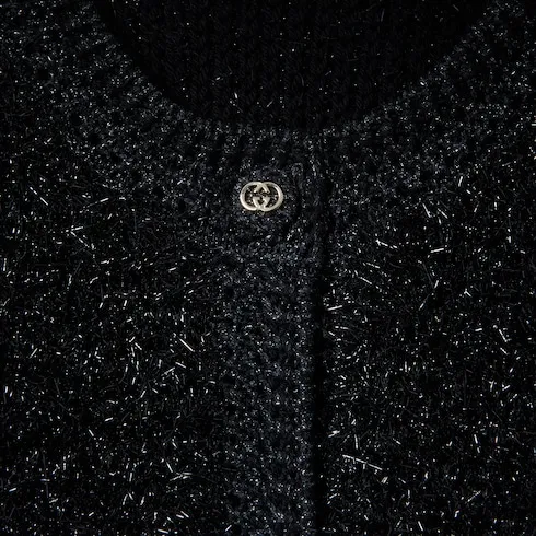 Shiny Chunky Wool Cardigan