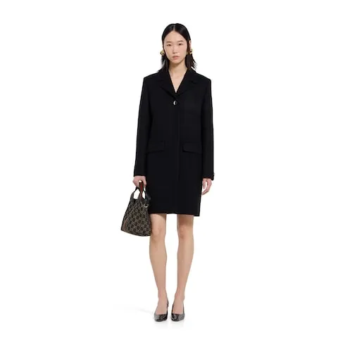 Batavia Wool Coat With Patch