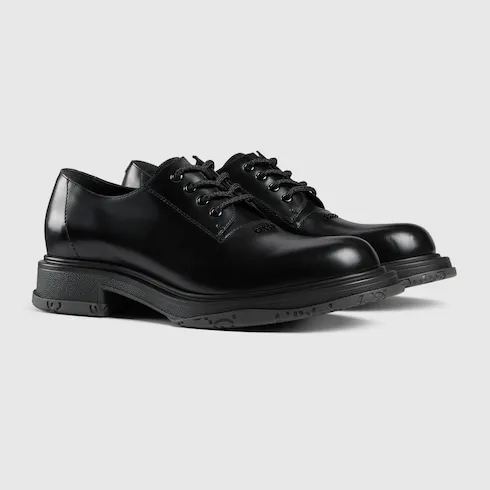 Lace-Up Shoe With Tonal Logo