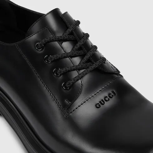 Lace-Up Shoe With Tonal Logo