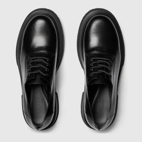 Lace-Up Shoe With Tonal Logo