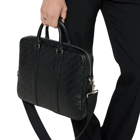 Gg Emblem Large Briefcase