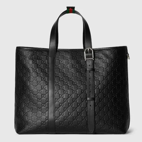 Gg Emblem Large Tote Bag