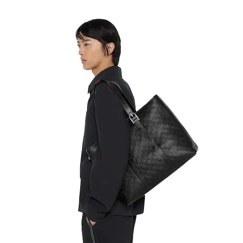 Gg Emblem Large Tote Bag