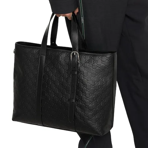 Gg Emblem Large Tote Bag