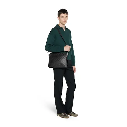 Gg Emblem Medium Crossbody Bag