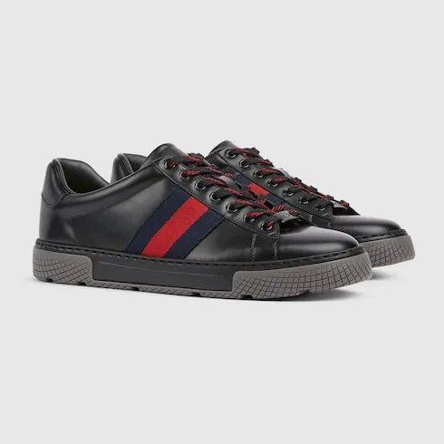 Gucci Ace Trainers With Web