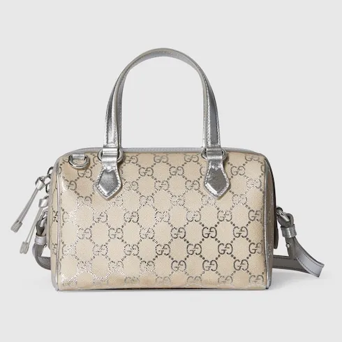 Gg Emblem Small Boston Bag