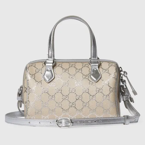 Gg Emblem Small Boston Bag