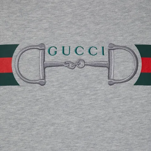 Cotton Jersey Sweatshirt With Print