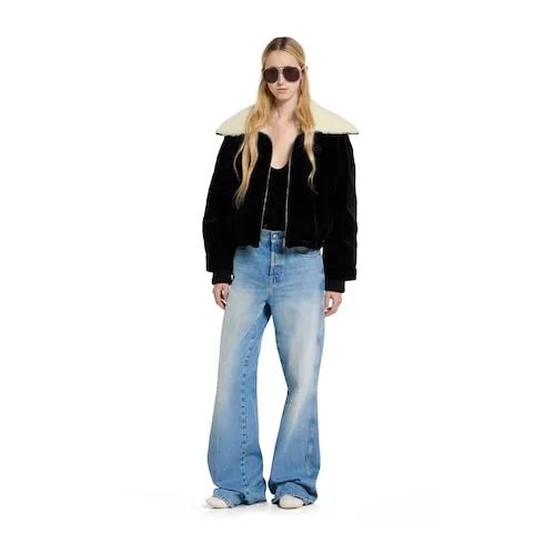 Cotton Velvet Puffer Bomber