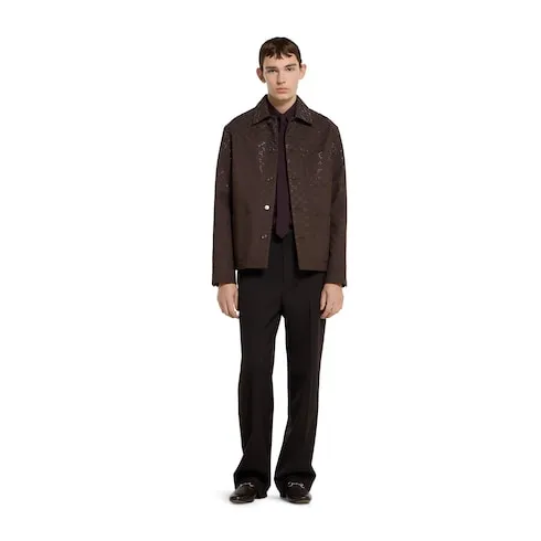 Gg Canvas Padded Jacket