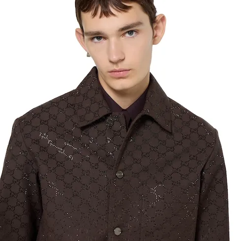 Gg Canvas Padded Jacket
