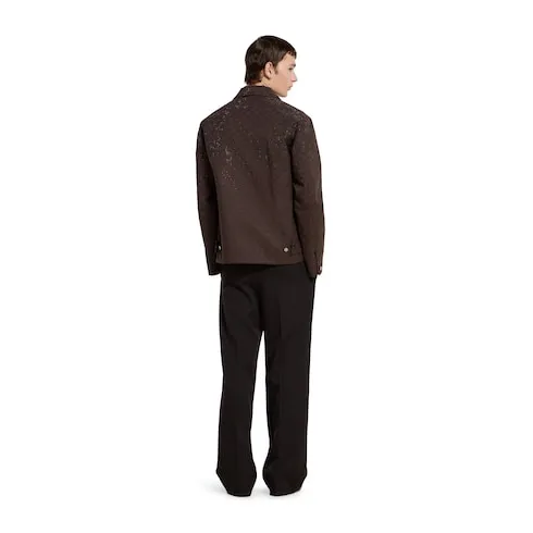 Gg Canvas Padded Jacket